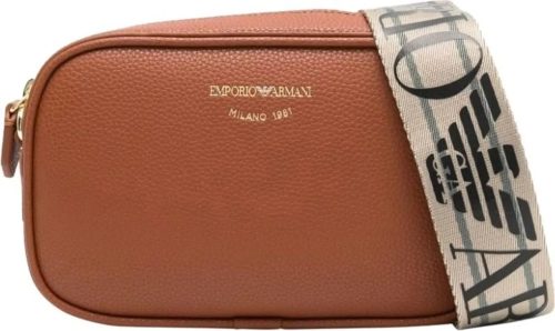 Emporio Armani Crossbody bags – Bags Leather Brown in bruin