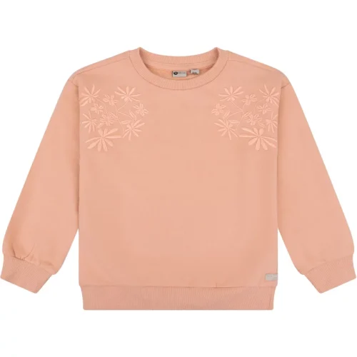 DAILY 7 Meisjes sweater flower peach