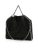 Stella McCartney Shoppers – 3 Chain Falabella Shaggy Deer in zwart