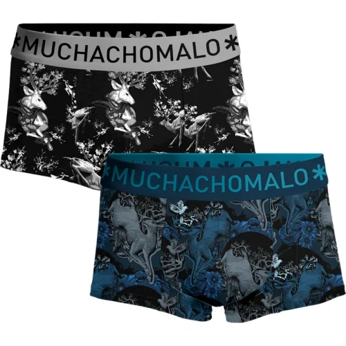 Muchachomalo Heren 2-pack trunks man deer