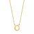 Isabel Bernard Kettingen – Le Marais Chloé 14 Karat Initial Necklace Letter O in gold