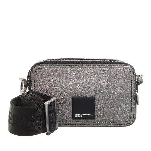 Karl Lagerfeld Jeans Crossbody bags – Tech Leather Camera Bag Patch in zilver