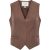 Y.A.S yascamma waistcoat 26035494 coffee quartz