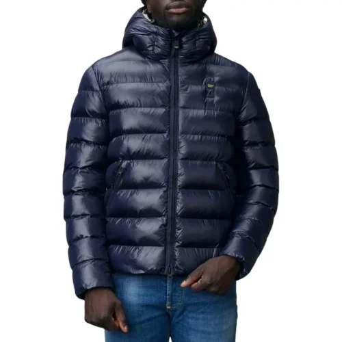 Blauer Windbreaker heren