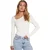 Norr Sherry knit top off white –