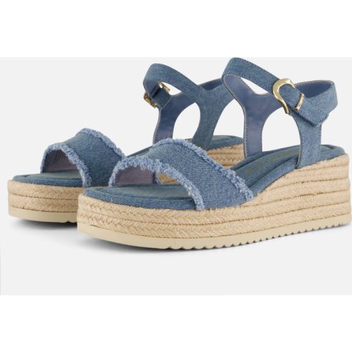 Tamaris Tamaris Espadrilles Denim blauw Textiel