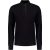 No Excess Pullover half zipper solid jacquard black