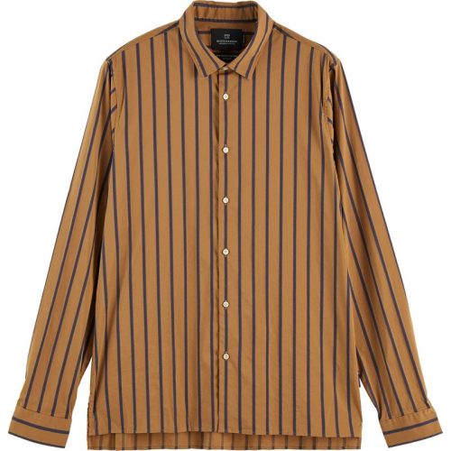 Scotch & Soda Regular fit satin striped shirt combo a