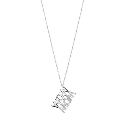 Leaf Kettingen – Necklace Wow Mom in silver