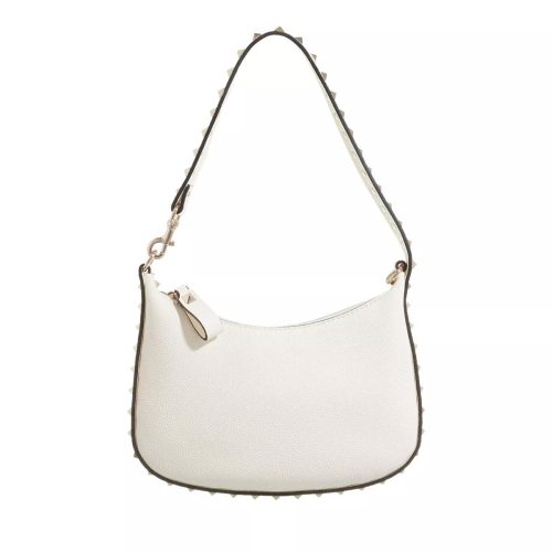 Valentino Garavani Pochettes – Rockstud Mini Hobo in crème