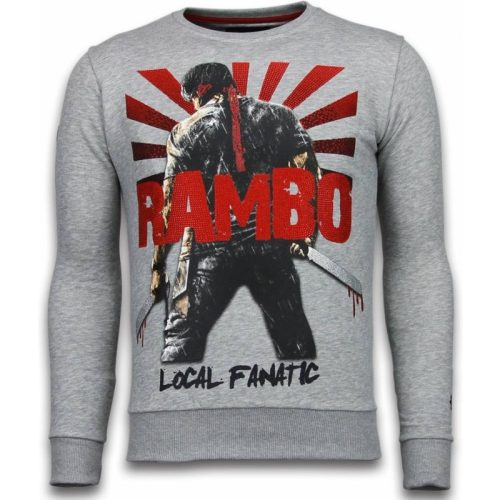 Local Fanatic Rambo rhinestone sweater