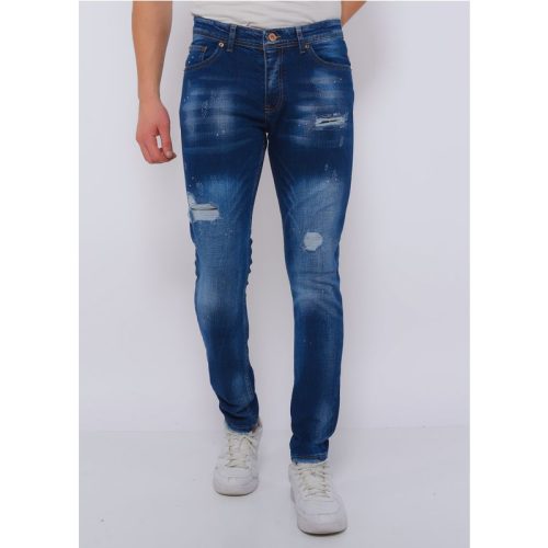 True Rise Broek met gaten slim fit dc