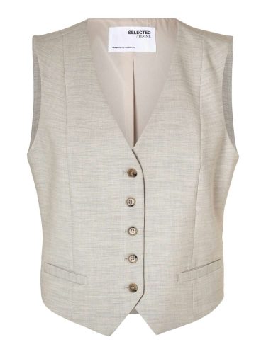 Selected Femme Gilet Rita Beige dames