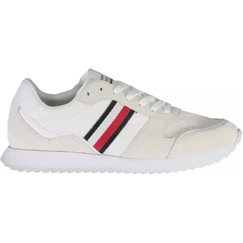 Tommy Hilfiger Eco-conscious te sneakers met logoaccent