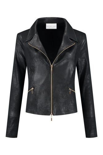 Helena Hart Female Jassen 7535 Zipper Gold Biker