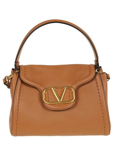 VALENTINO Crossbody bags – Top Handle Bag Alltime Antique Brass Logo in bruin