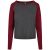 Dames-T-shirt met lange mouwen Urban Classics contrast raglan