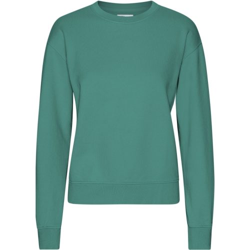 Dames sweatshirt met ronde hals Colorful Standard Classic Organic Pine Green