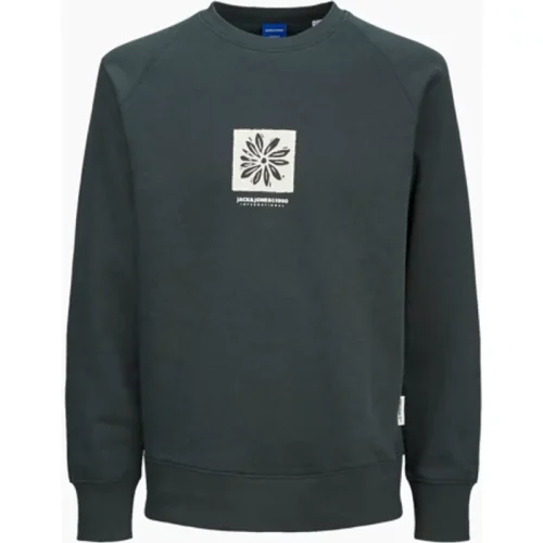 Jack & Jones jorportland box sweat crew neck 12262958 forest river