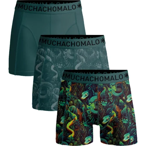 Muchachomalo Jongens 3-pack boxershorts print/effen