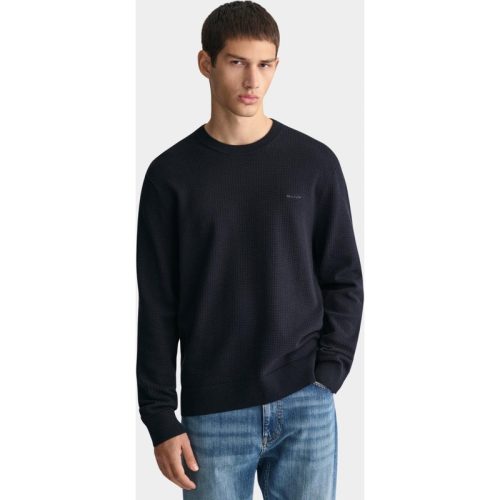 Gant Pullover textured cotton c-neck 8050196/433