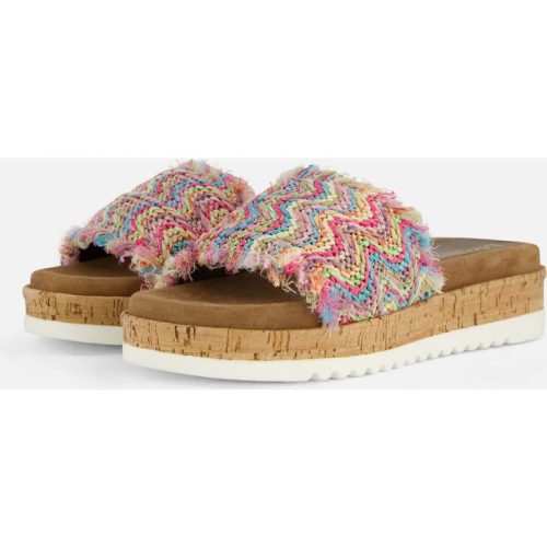 Lazamani Lazamani Sandalen Jute roze Textiel