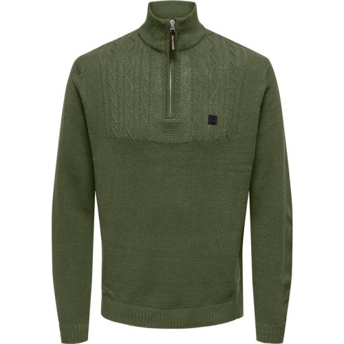 Only & Sons Onsrhett reg 7 half zip knit cs