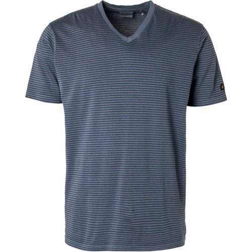 No Excess T-shirt v-neck 2 coloured stripes g night