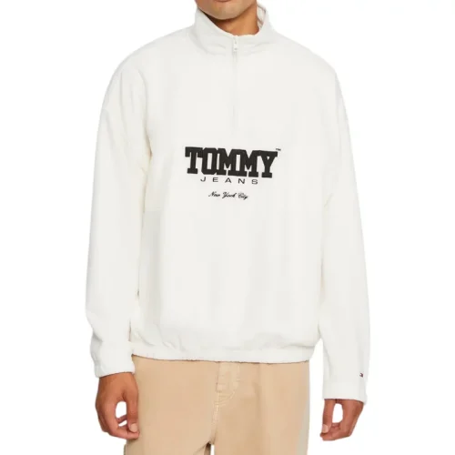 Tommy Hilfiger Half zipped fleece trui