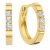 Isabel Bernard Oorbellen – De la Paix Madeline 14 karat hoop earrings  diamo in gold