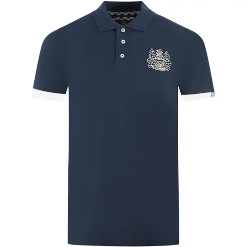 Aquascutum Elegante katoenen poloshirt met contrasterend logo embleem