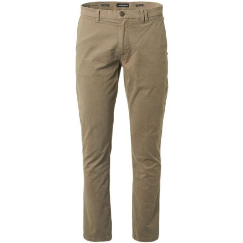 No Excess Pants chino garment dyed stretch taupe