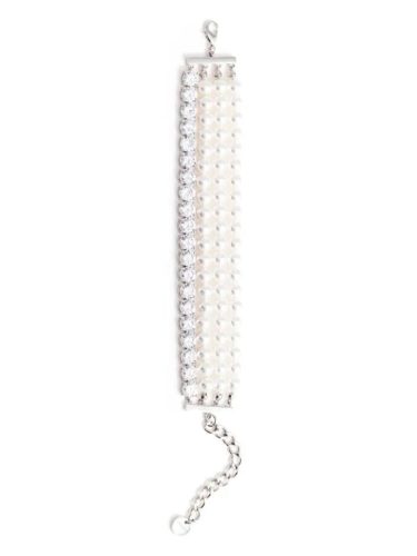 self-portrait Armbanden – Pearl Diamante Bracelet in multi