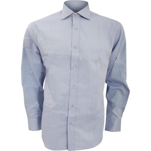 Kustom Kit Heren superior oxford shirt met lange mouwen