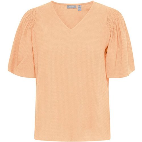 Fransa Top 20614091 apricot wash