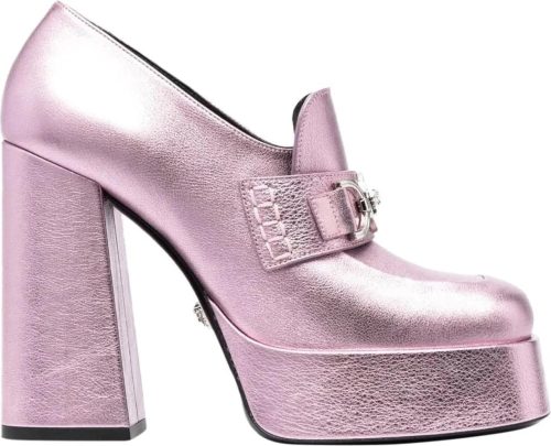 Versace Loafers – Flat shoes Pink in poeder roze