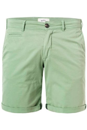 HILTL Pisa U Regular Fit Bermuda donkergroen, Effen