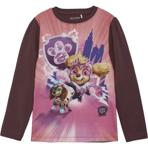 Minymo Meisjes shirt paw patrol catawba grape