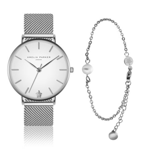 Dameshorloge en armband Amelia Parker Pure