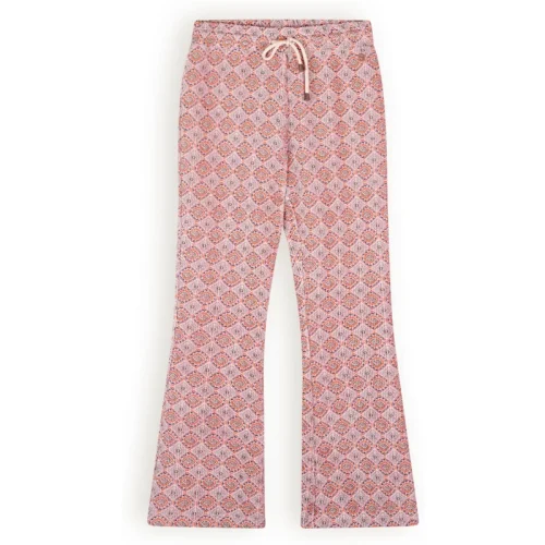 NoNo Meisjes flared pants velours rib sady pale blush