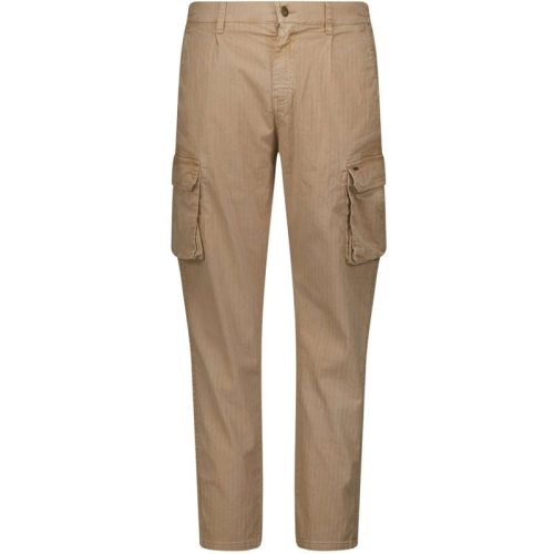 No Excess Cargo broek garment dyed stretch sand