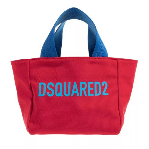 Dsquared2 Shoppers – Shopping Small Canvas Stamp Logo in rood