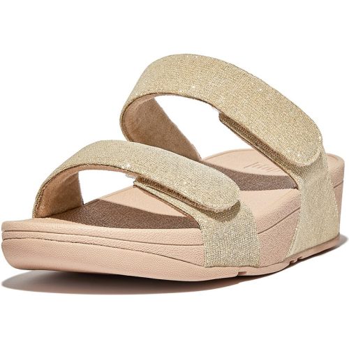 FitFlop Lulu adjustable shimmerlux slides