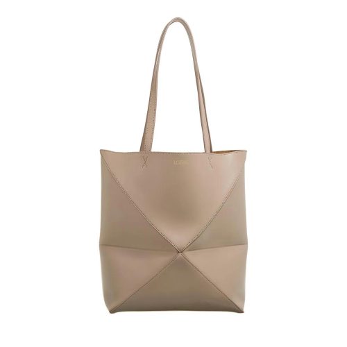 Loewe Totes & shoppers – Puzzle Fold Tote Calfskin in taupe