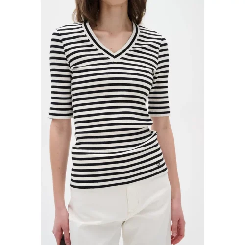 InWear 30107270 dagnaiw striped v tshirt