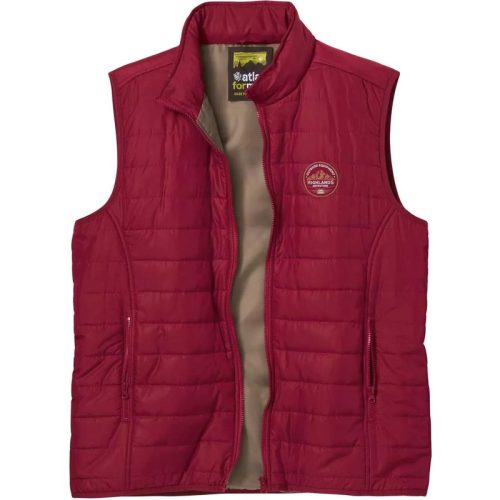 Atlas For Men Heren gewatteerd gilet met volledige rits