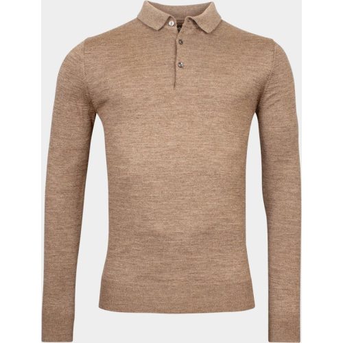 Baileys Polo lange mouw Bruin Pullover Polo collar – placke 420063/83