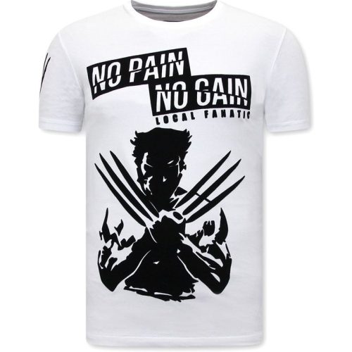 Local Fanatic Print-shirt wolverine t-shirt x man