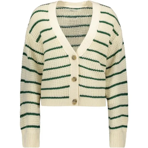 Jacqueline de Yong Ellen l/s v-neck stripe cardigan