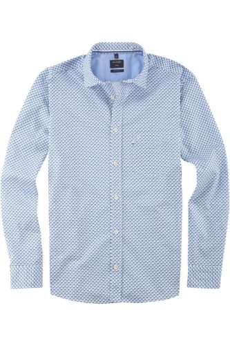 OLYMP Casual Regular Fit Overhemd blauw, Motief